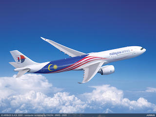 Malaysia Aviation Group sceglie l’Airbus 330neo per rinnovare la flotta