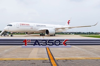 Airbus: consegnato il primo A350 proveniente dal centro di Tianjin