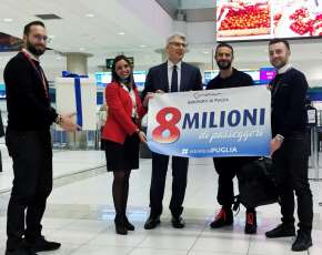 Aeroporti di Puglia: superati gli 8 milioni di passeggeri