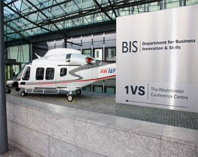 AgustaWestland: in mostra a Londra il simulacro dell’AW169