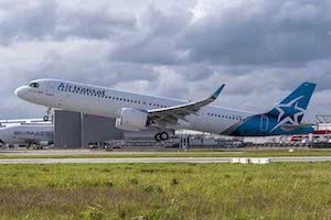Airbus: consegnato ad Air Transat il primo A321LR