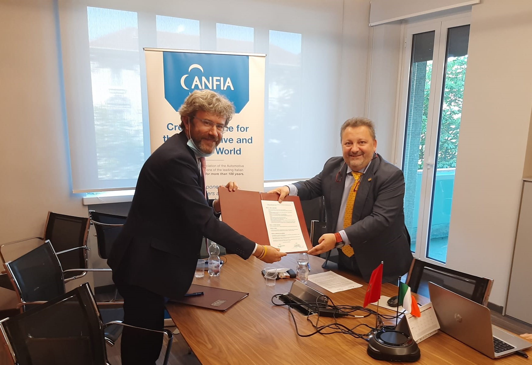 Automotive: Anfia e Amica siglano un accordo per lo sviluppo delle filiere di Italia e Marocco