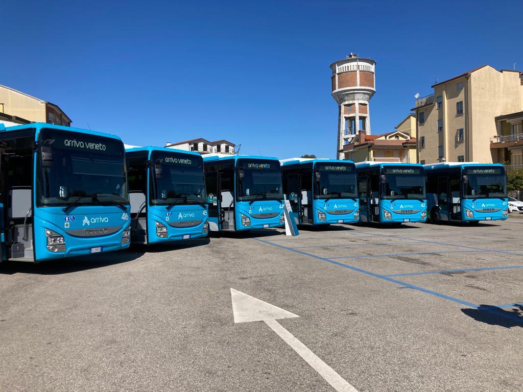 Arriva Veneto presenta 7 nuovi autobus a biometano per le linee di Chioggia