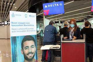 Fiumicino: riconoscimento biometrico per i passeggeri di Delta Air Lines