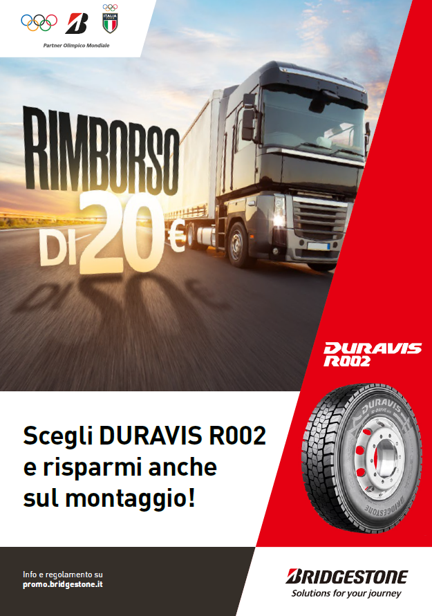 Bridgestone: due promozioni sui pneumatici per l’autotrasporto