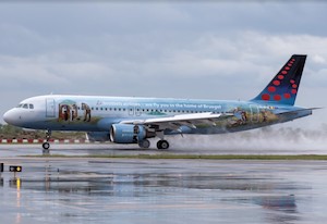 Arriva a Venezia l’Airbus Bruegel di Brussels Airlines