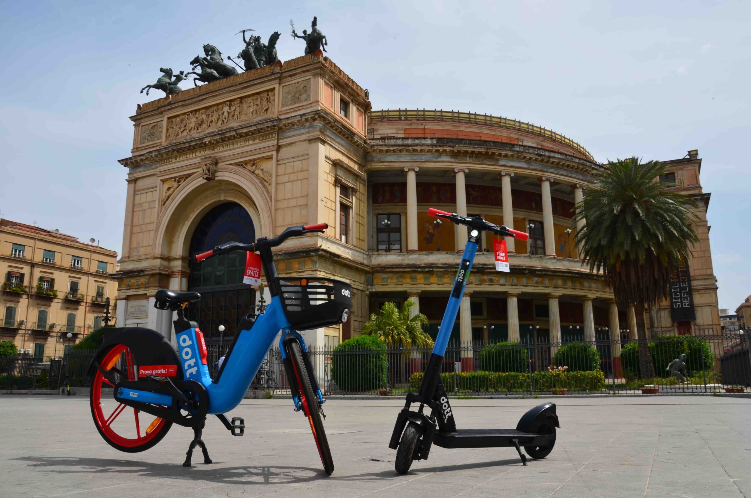 Mobilità sostenibile: dopo i monopattini Dott porta a Palermo anche 500 e-bike