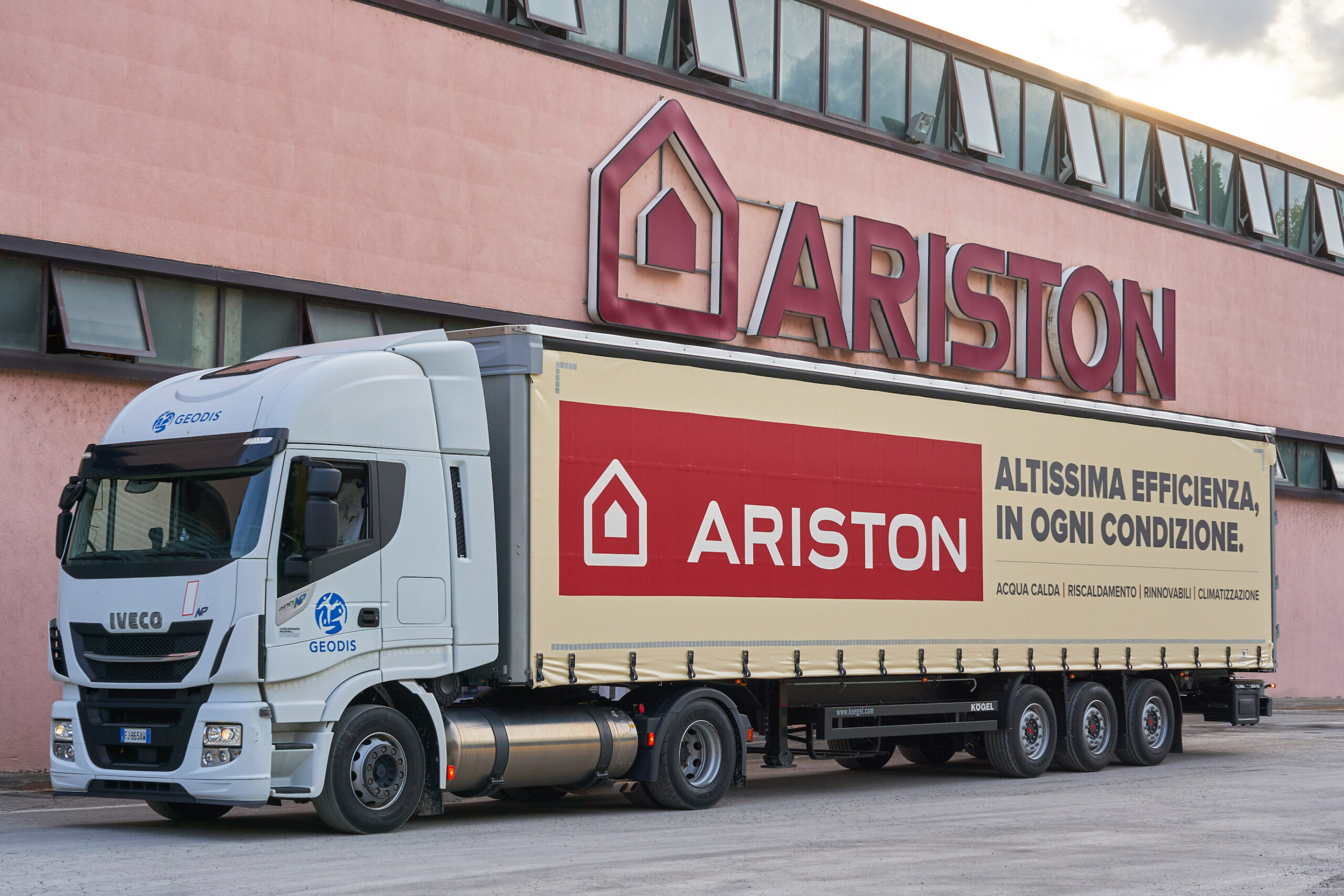 Geodis-Ariston insieme per il trasporto merci con veicoli a basse emissioni