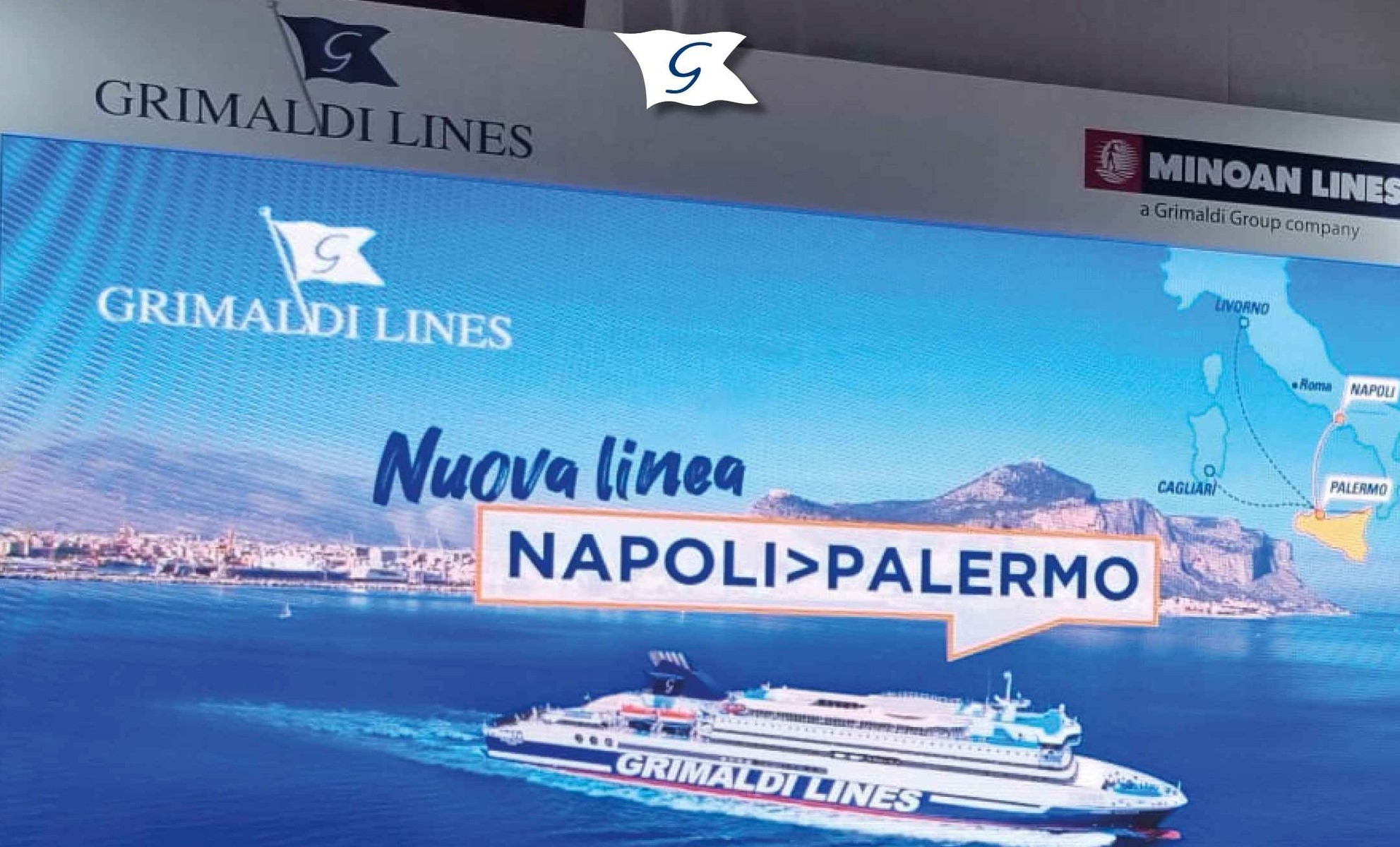 Grimaldi punta sulla Sicilia: nuovo collegamento Napoli-Palermo