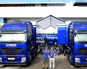 Moto Gp: il team Yamaha viaggia su Iveco  Stralis Hi-Way