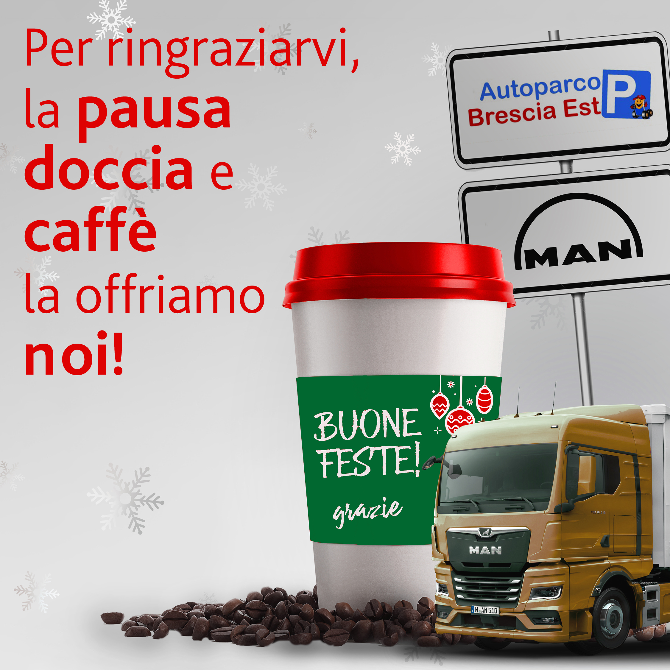 Autoparco Brescia Est: da MAN un regalo per tutti gli autotrasportatori