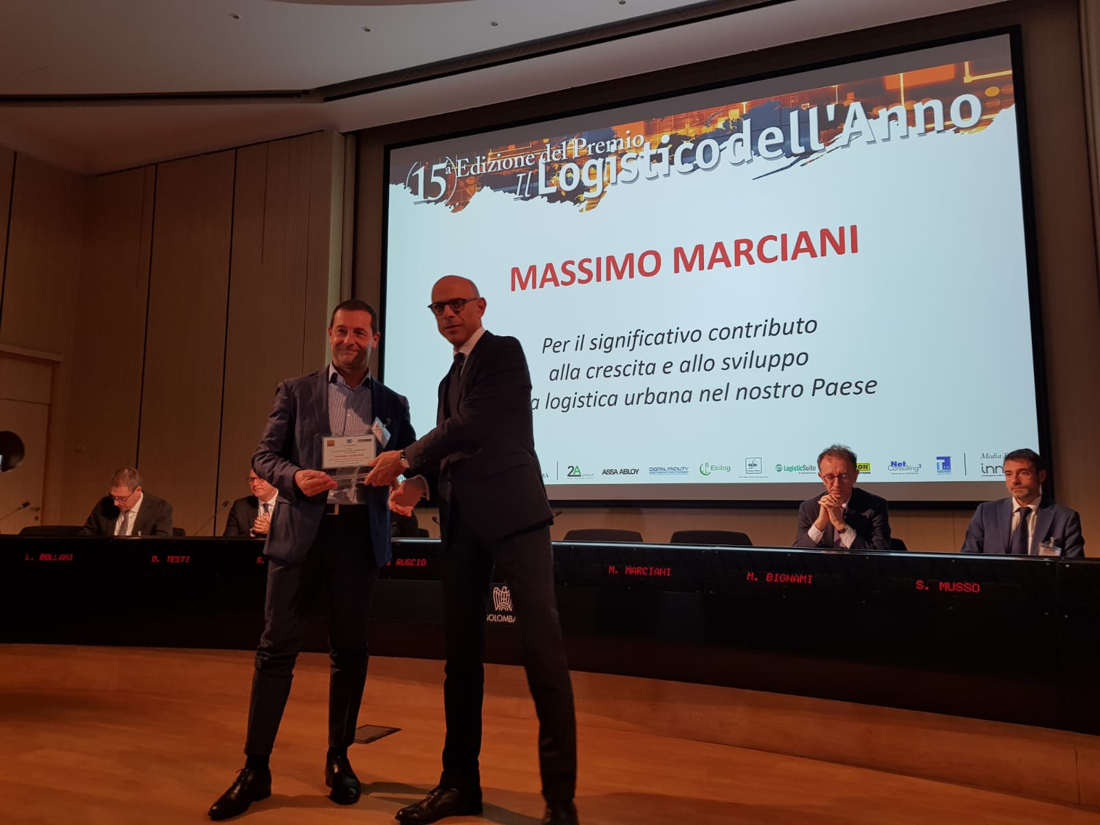 Logistico dell’anno: Marciani (Flc) premiato per l’impegno nello sviluppo della logistica urbana