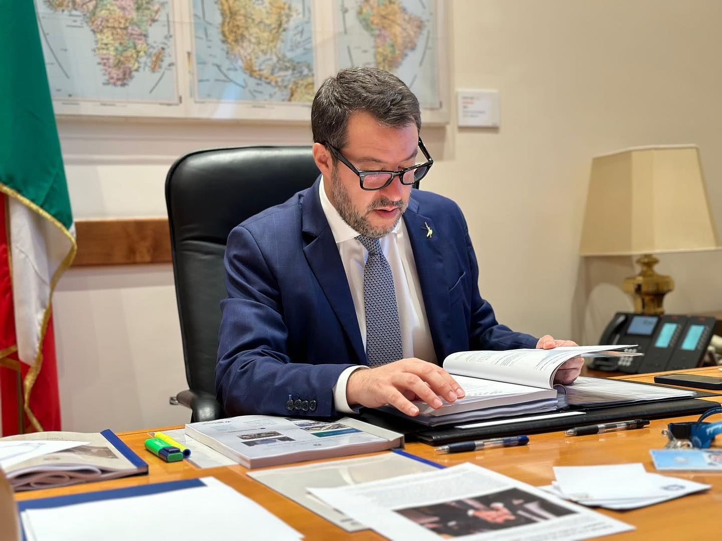 Matteo Salvini nuovo Ministro delle Infrastrutture e della Mobilità sostenibili