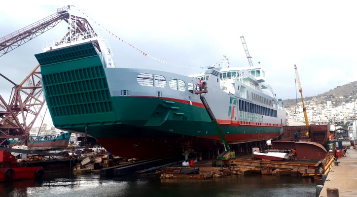 Bluferries: varata la nuova nave Sikania. In servizio da agosto nello Stretto di Messina