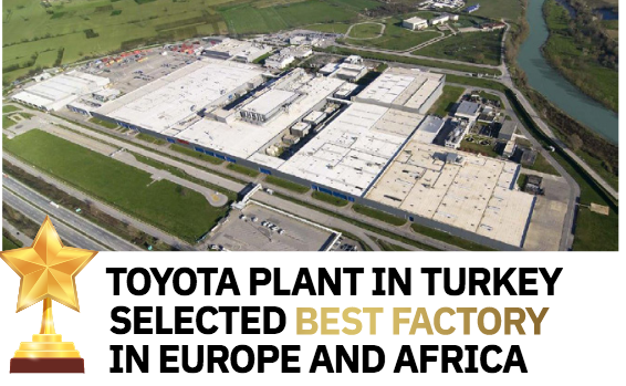 Automotive: Toyota Motor Manufacturing Turchia nominato miglior impianto di produzione in Europa e Africa