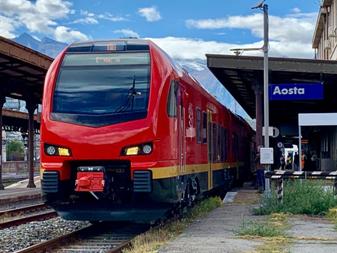 Valle d’Aosta, dal 6 ottobre in servizio treni bimodali sulla linea Aosta-Torino