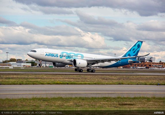 Airbus A330-800: completato con successo volo inaugurale