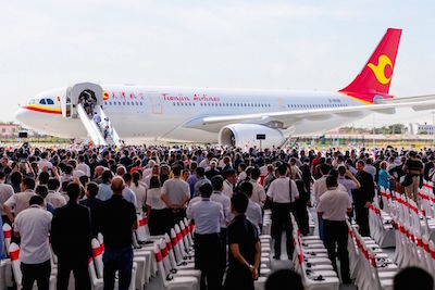 Airbus: inaugurato il nuovo centro per la consegna dell’A330 in Cina