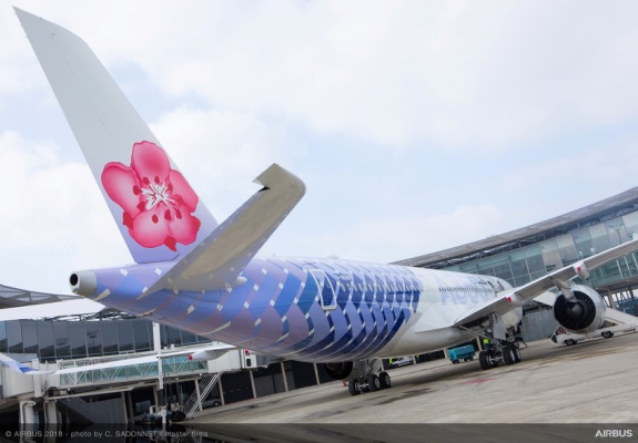 Airbus e China Airlines: A350-900 con speciale livrea congiunta
