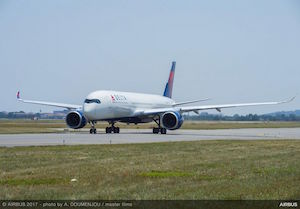 Airbus consegna a Delta il primo A350-900