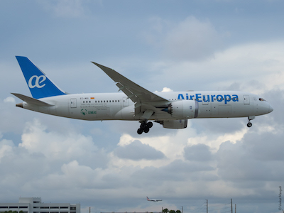 Air Europa: terza frequenza giornaliera Roma-Madrid