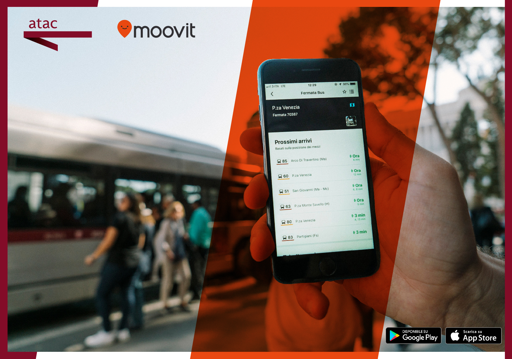 Infomobilità, accordo tra Atac e Moovit per migliorare l’informazione