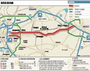 Infrastrutture: Brebemi pronta entro il 2014