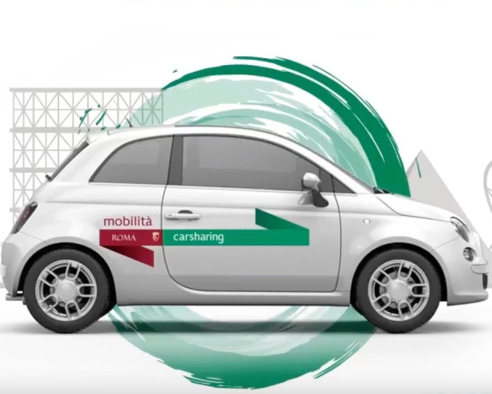 Roma: potenziato il car sharing comunale con formula a tratta singola