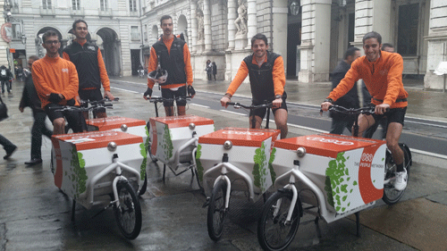 Torino: TNT e Pony Zero inaugurano il servizio di Cargo Bike a impatto zero