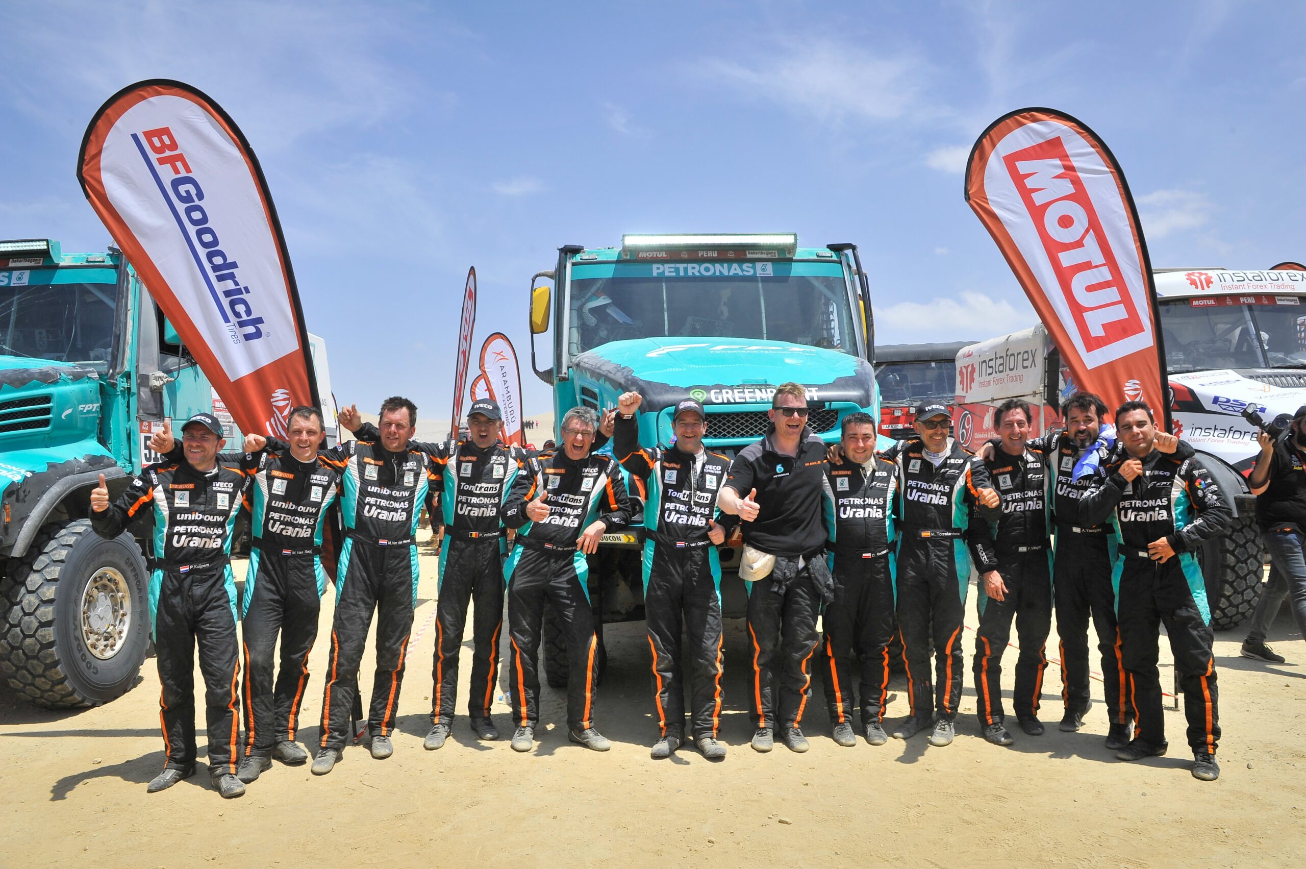 Rally raid Dakar 2019, il team Petronas De Rooy Iveco ottiene grandi risultati