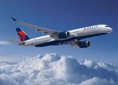 Delta vola con l’A350 in Europa e in Cina