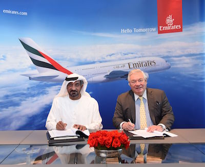 Emirates-Airbus: firmato accordo che prevede fino a ulteriori 36 A380