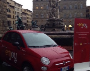 Enjoy: il car sharing di Eni, Fiat e Trenitalia approda a Firenze