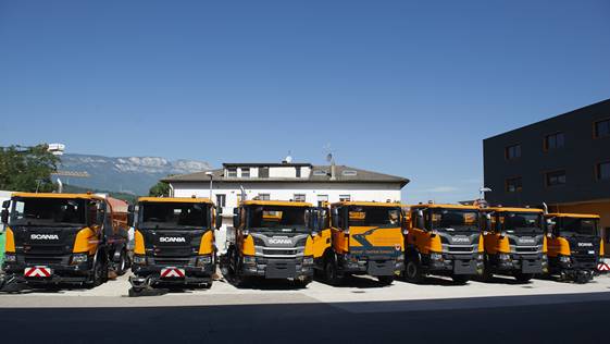 L’Alto Adige rinnova il parco mezzi per il Servizio Strade con 7 veicoli Scania