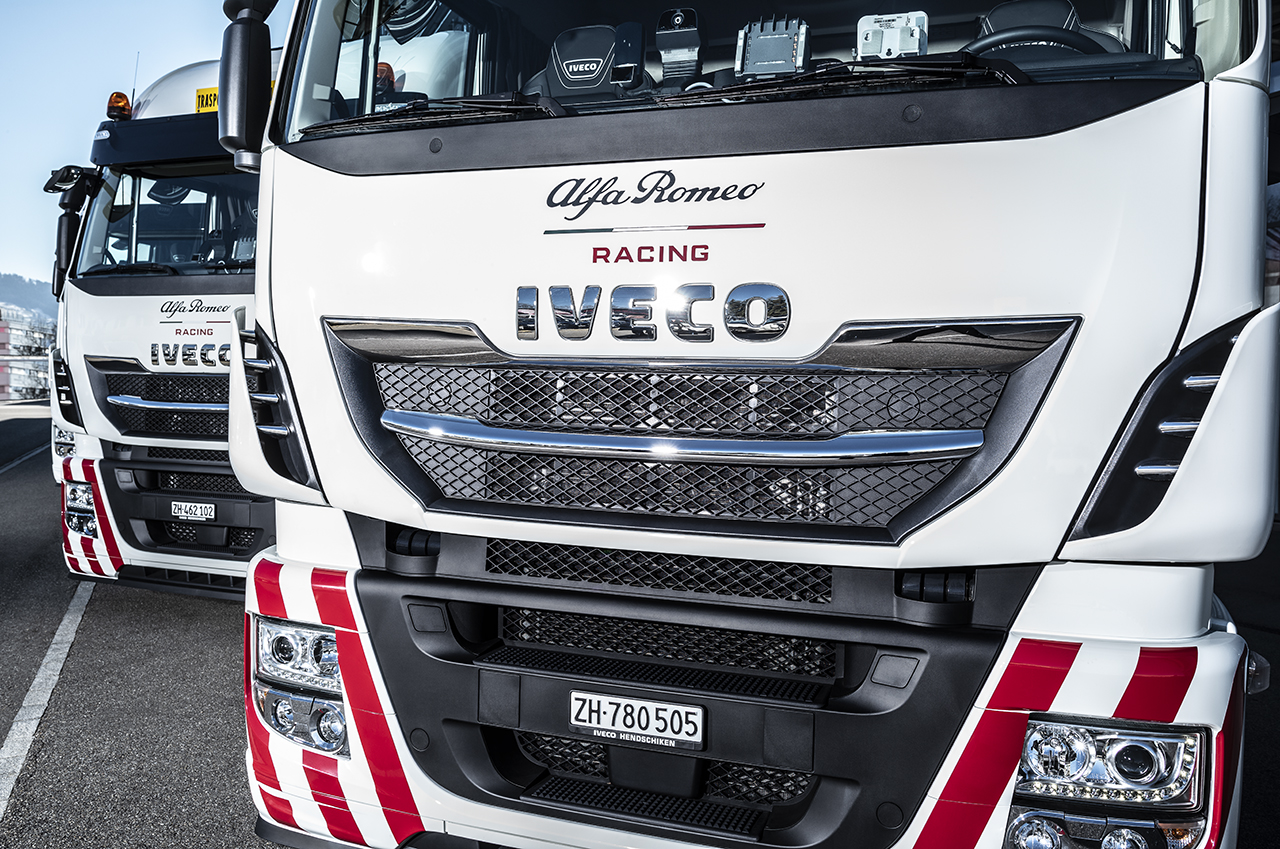 Iveco è Official Truck Partner di Alfa Romeo Racing nel Campionato di Formula Uno