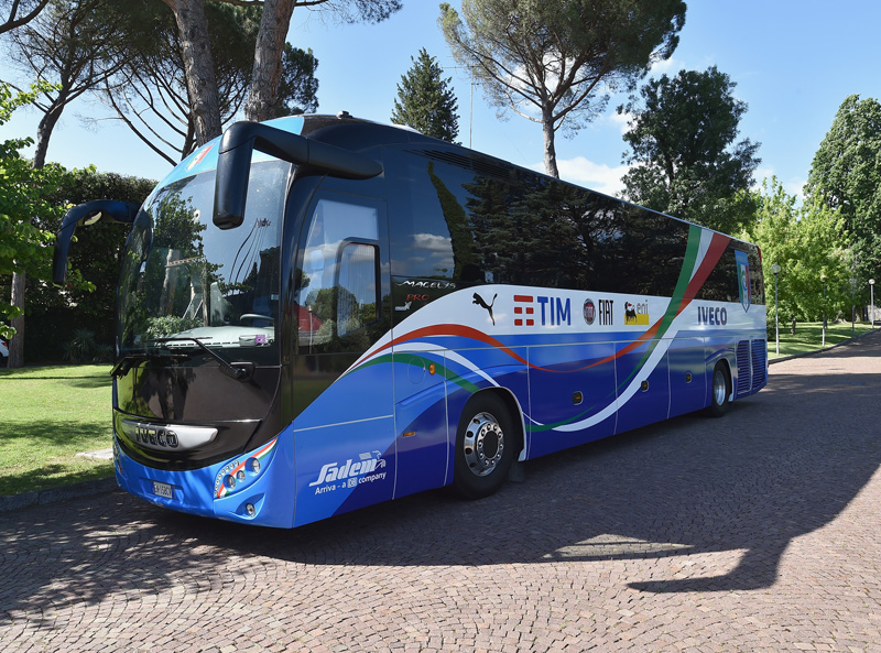 Iveco Magelys è l’autobus ufficiale della Nazionale italiana di calcio