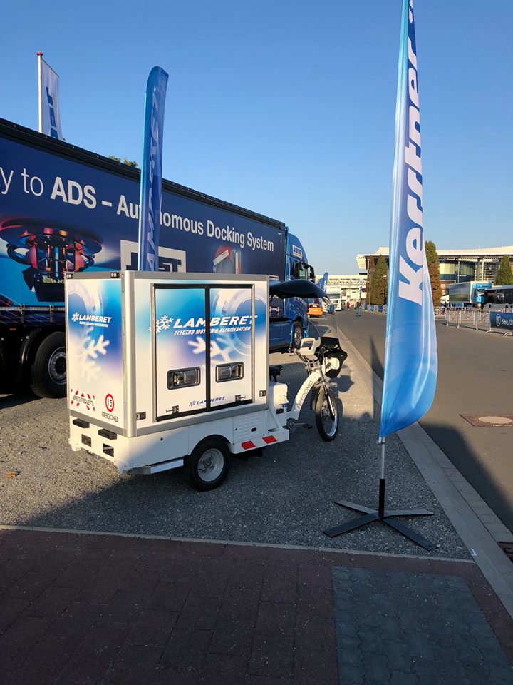 IAA 2018: il freddo viaggia a zero emissioni sulla bicicletta elettrica frigorifero Lamberet