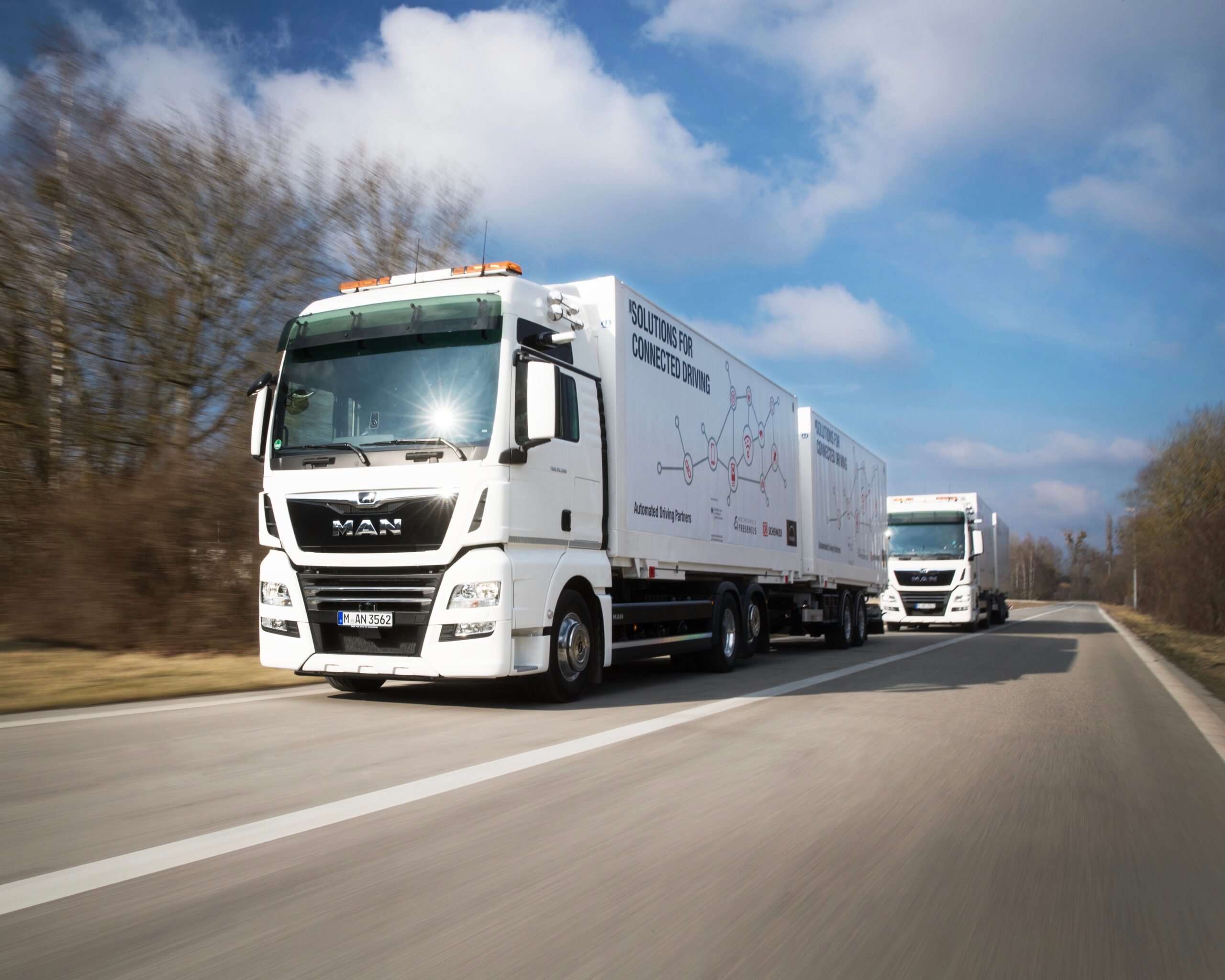 Camion: MAN e DB Schenker sperimentano il platooning nella logistica