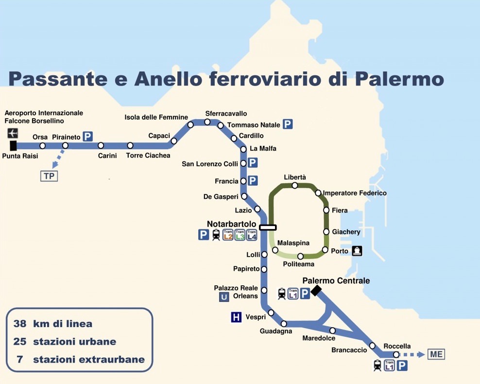 Palermo: Rfi, il Passante Ferroviario sarà completato