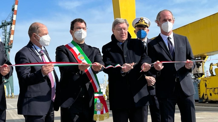 Marghera: inaugurato il terminal per le navi da crociera che non possono più entrare a Venezia