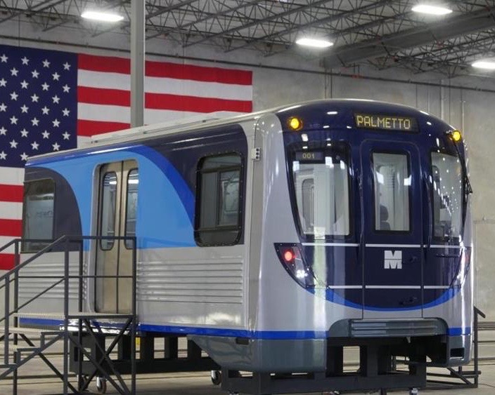 Hitachi: presentato il nuovo treno della metropolitana a Miami