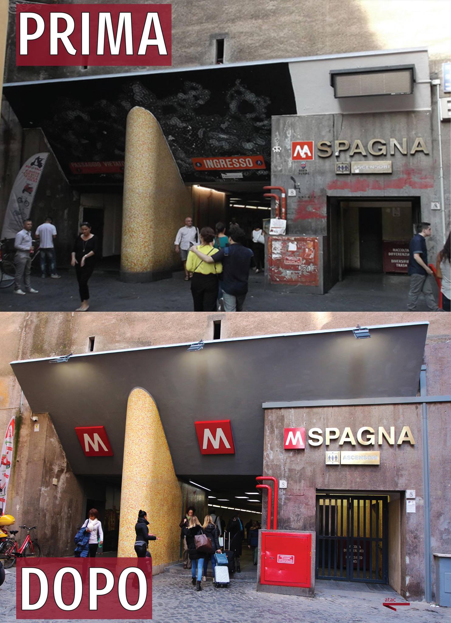 Roma, ultimato il restyling della stazione metro Spagna