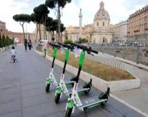 Roma, Fase2 mobilità: altri 1.000 monopattini elettrici