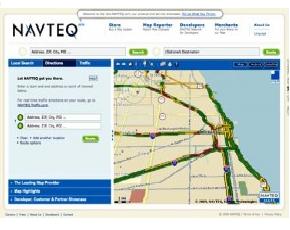 Mappe, Navteq lancia la nuova vetrina web