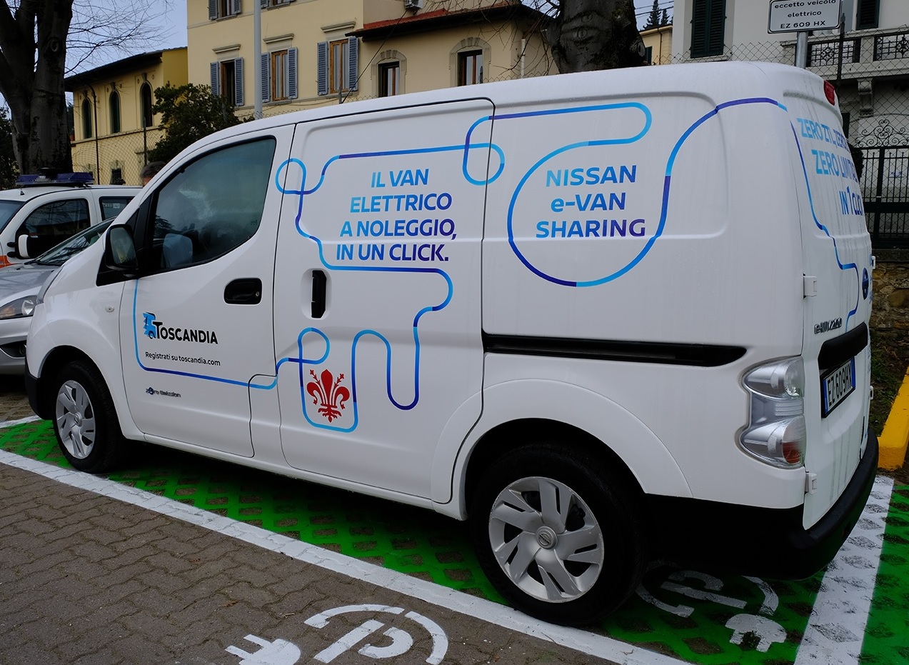Trasporto merci: ultimo miglio, E-Van Sharing by Nissan arriva a Firenze