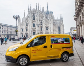 Dhl: distribuzione urbana a zero emissioni con 50 Nissan e-NV200