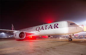 Qatar Airways introduce A350 sulla rotta Roma Fiumicino-Doha