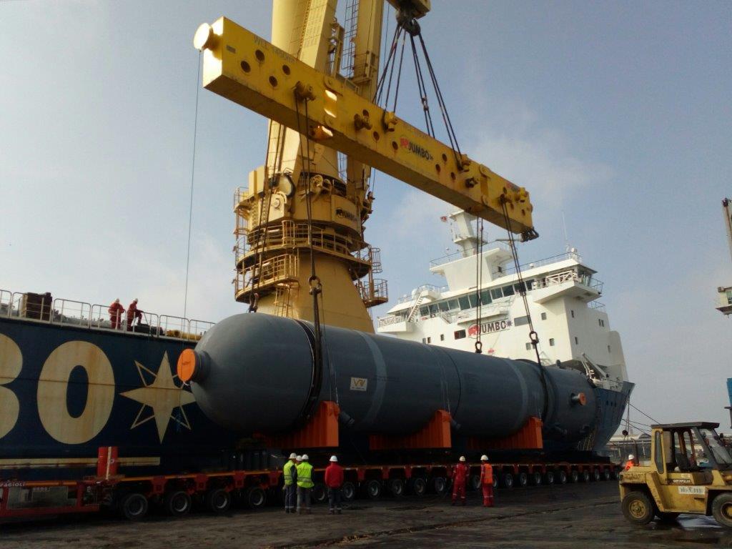 Porto di Venezia: 4 reattori per il mercato iraniano si imbarcano dal Terminal Transped