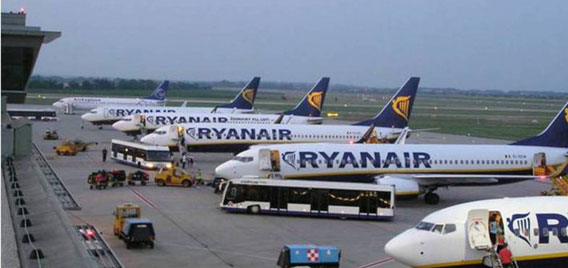 Ryanair: nuove rotte dall’Italia alla Francia