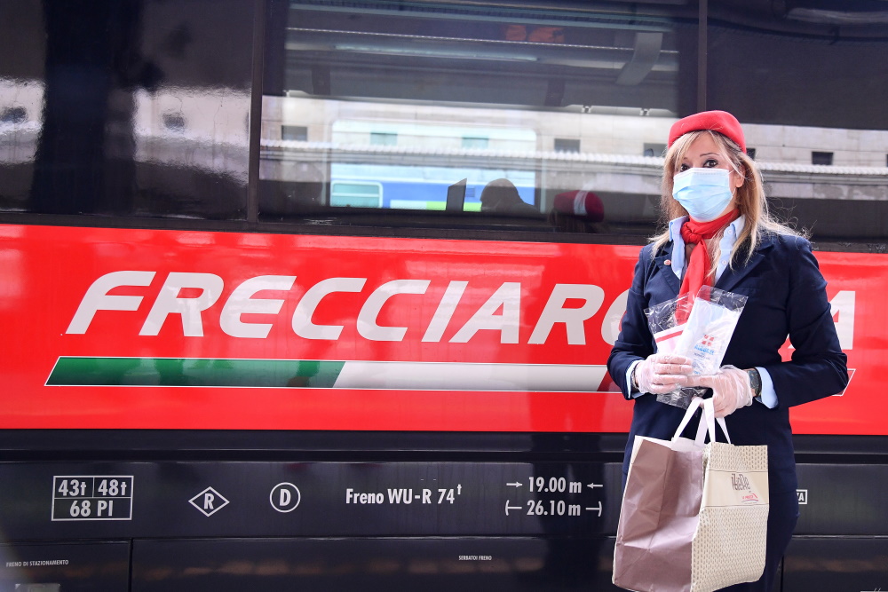 Fase2: un safety kit gratuito per i passeggeri di Frecciarossa e Frecciargento